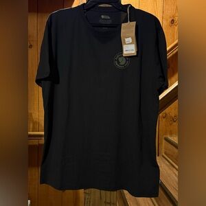 Fjallraven Mens XL 1960 Logo 550 Black Organic Cotton Shirt NWT $45